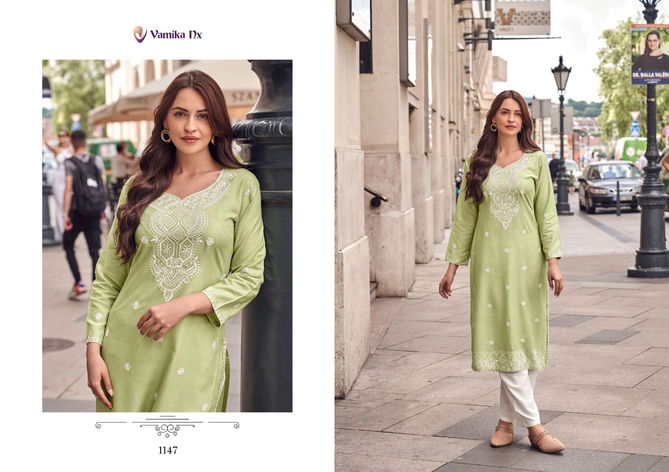 Rooh Vol 8 By Vamika Nx Rayon Viscose Lakhnawi Kurti With Bottom Wholesale Price In Surat
